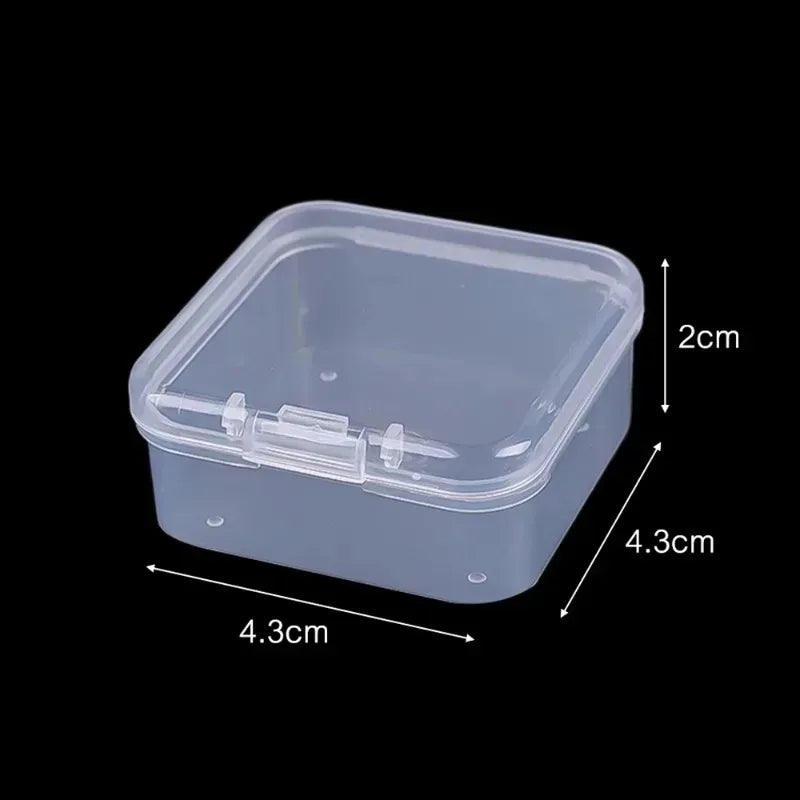 Clear Mini Storage Boxes with Lids (6 or 60 Pack)