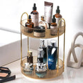 360° Rotating Makeup Organizer for Vanity & Skincare Storage