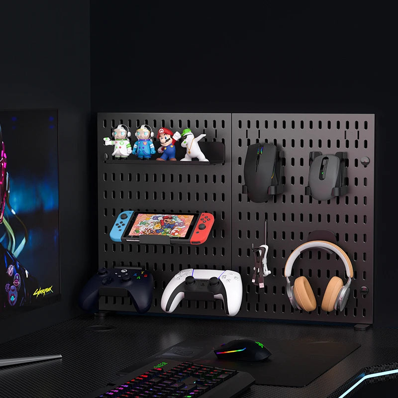 Adjustable Desktop Pegboard Organizer for Home & Office