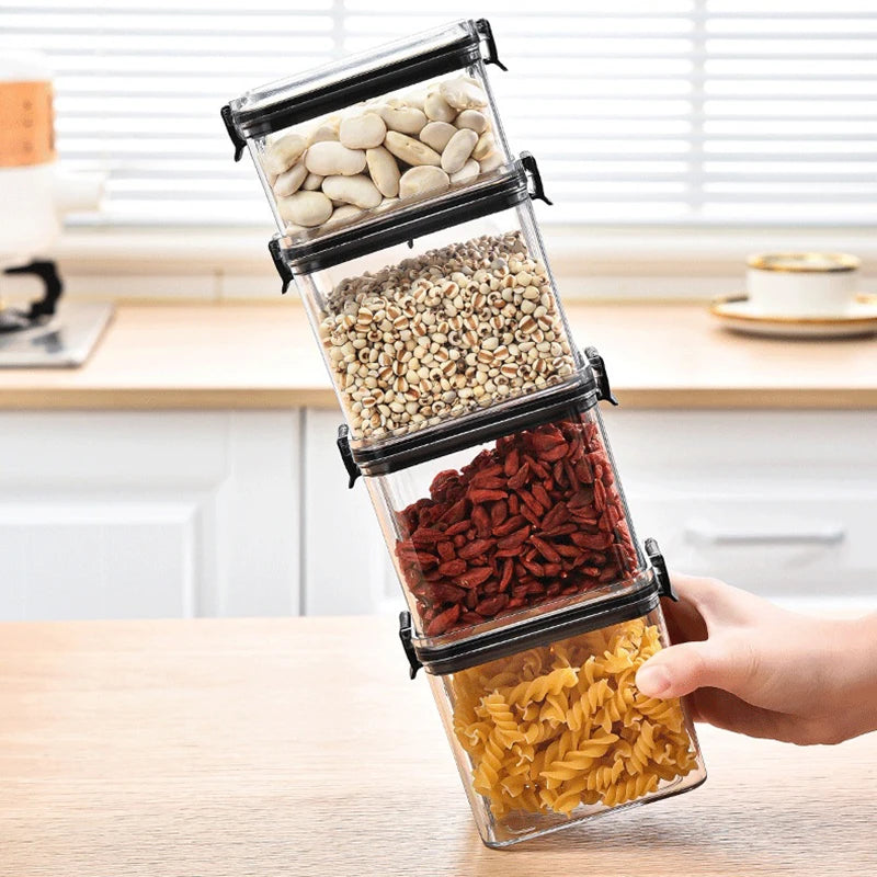 Airtight Kitchen Storage Containers | Clear Pantry Canisters with Lids