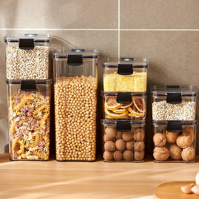 Airtight Kitchen Storage Containers | Clear Pantry Canisters with Lids