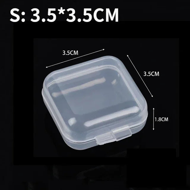 Clear Mini Storage Boxes with Lids (6 or 60 Pack)