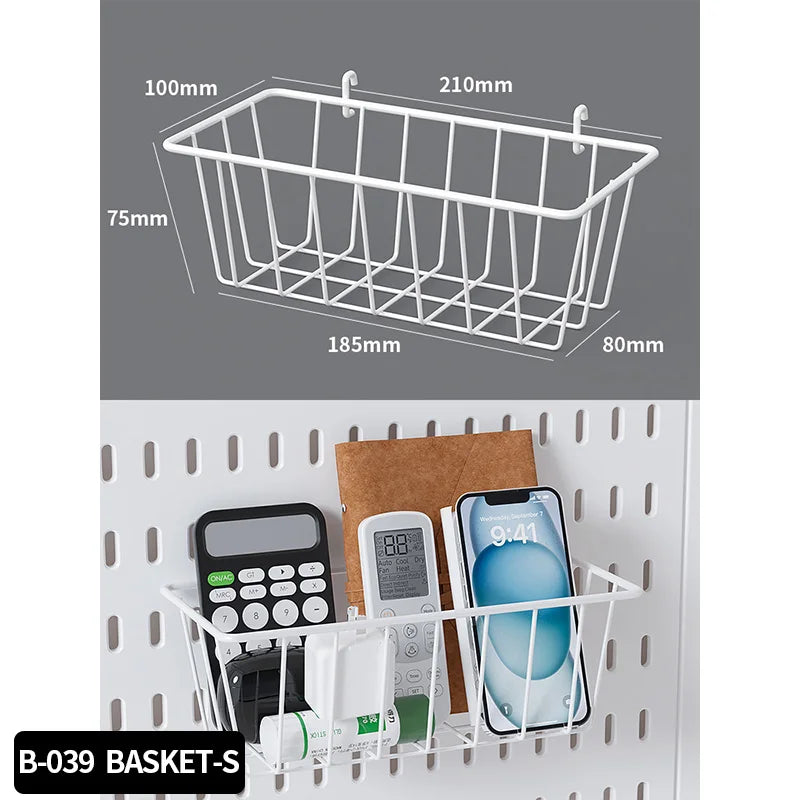 Adjustable Desktop Pegboard Organizer for Home & Office