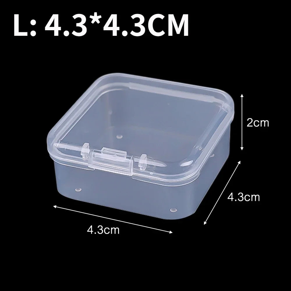 Clear Mini Storage Boxes with Lids (6 or 60 Pack)