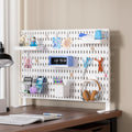 Adjustable Desktop Pegboard Organizer for Home & Office