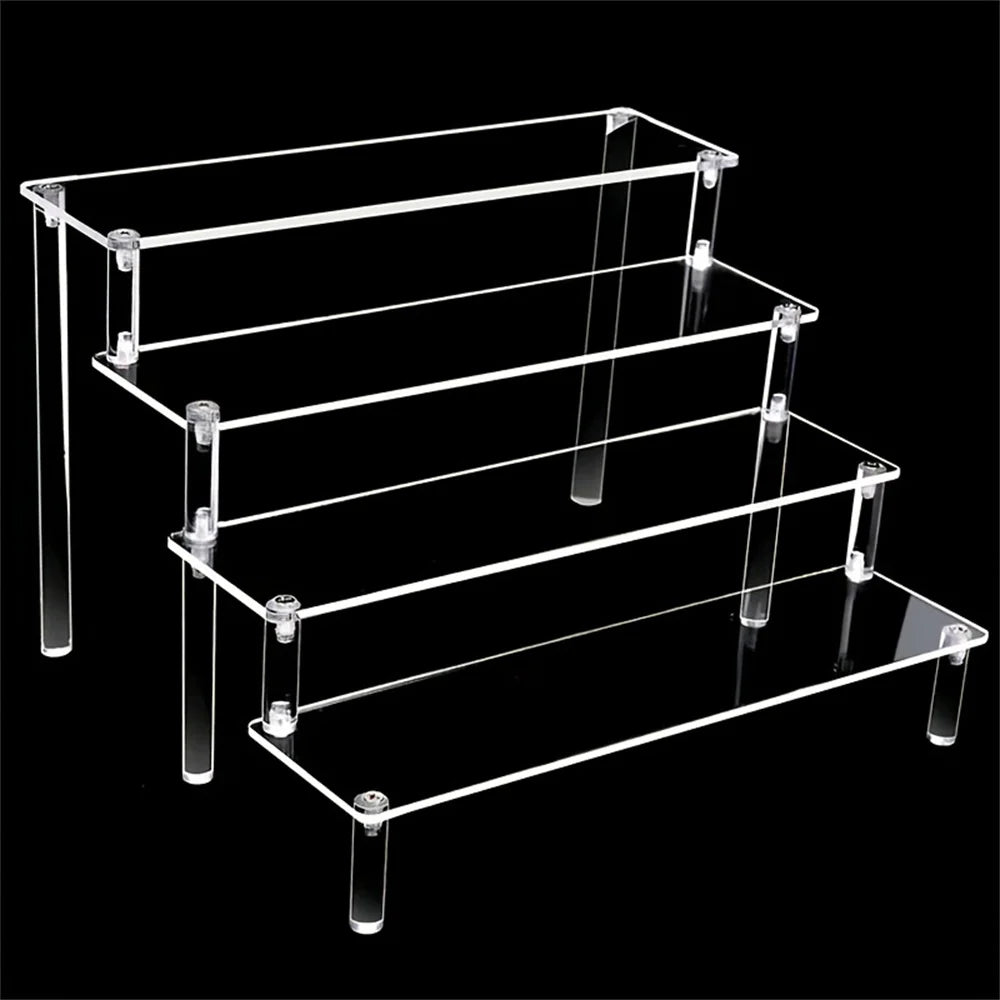 Clear Acrylic Shelf Riser for Kitchen, Makeup & Collections