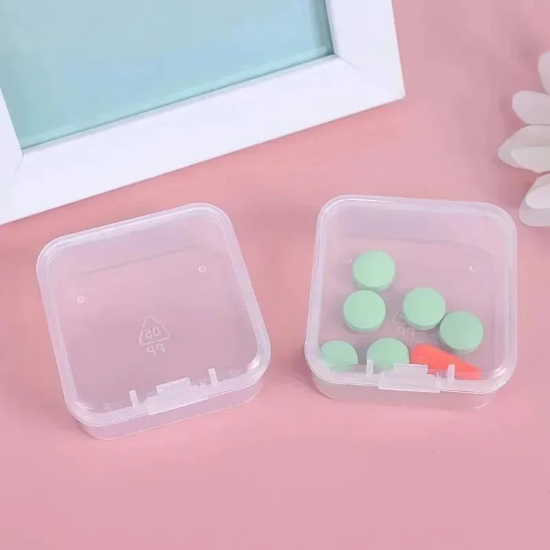Clear Mini Storage Boxes with Lids (6 or 60 Pack)