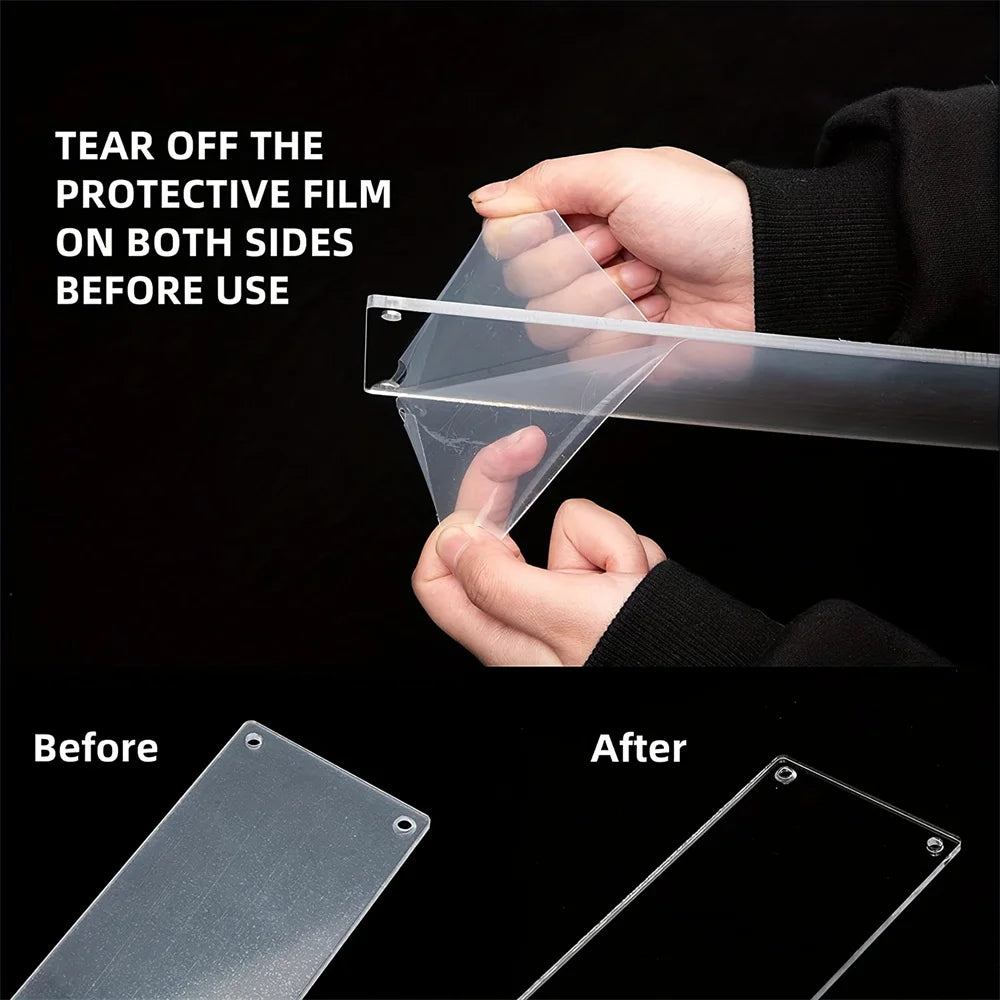 Clear Acrylic Shelf Riser for Kitchen, Makeup & Collections